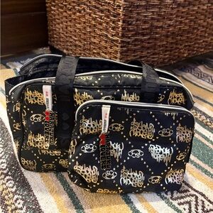 Vintage Harajuku Lovers Graffiti Gold Set – Rare Print